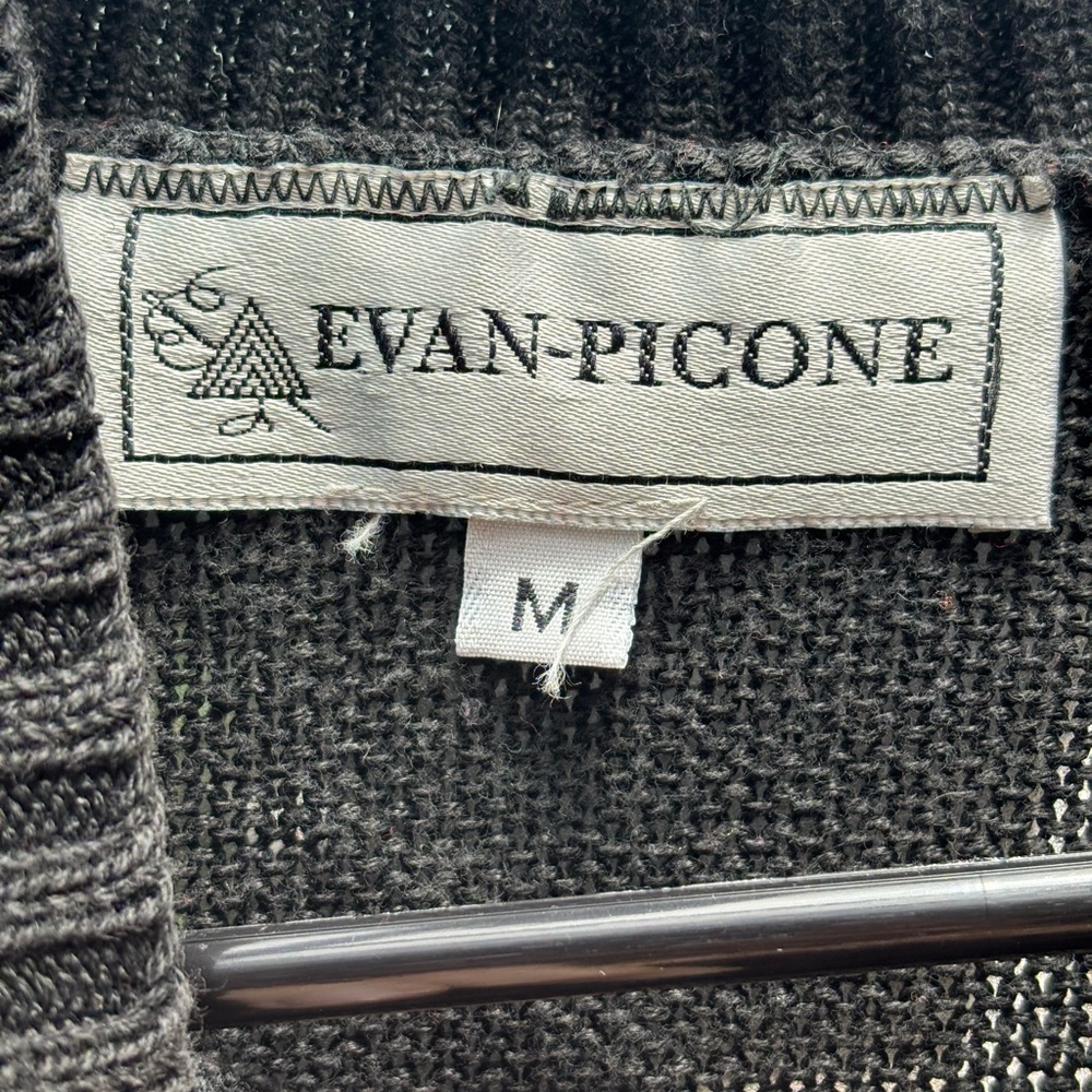 Evan Picone Charcoal Knit Top